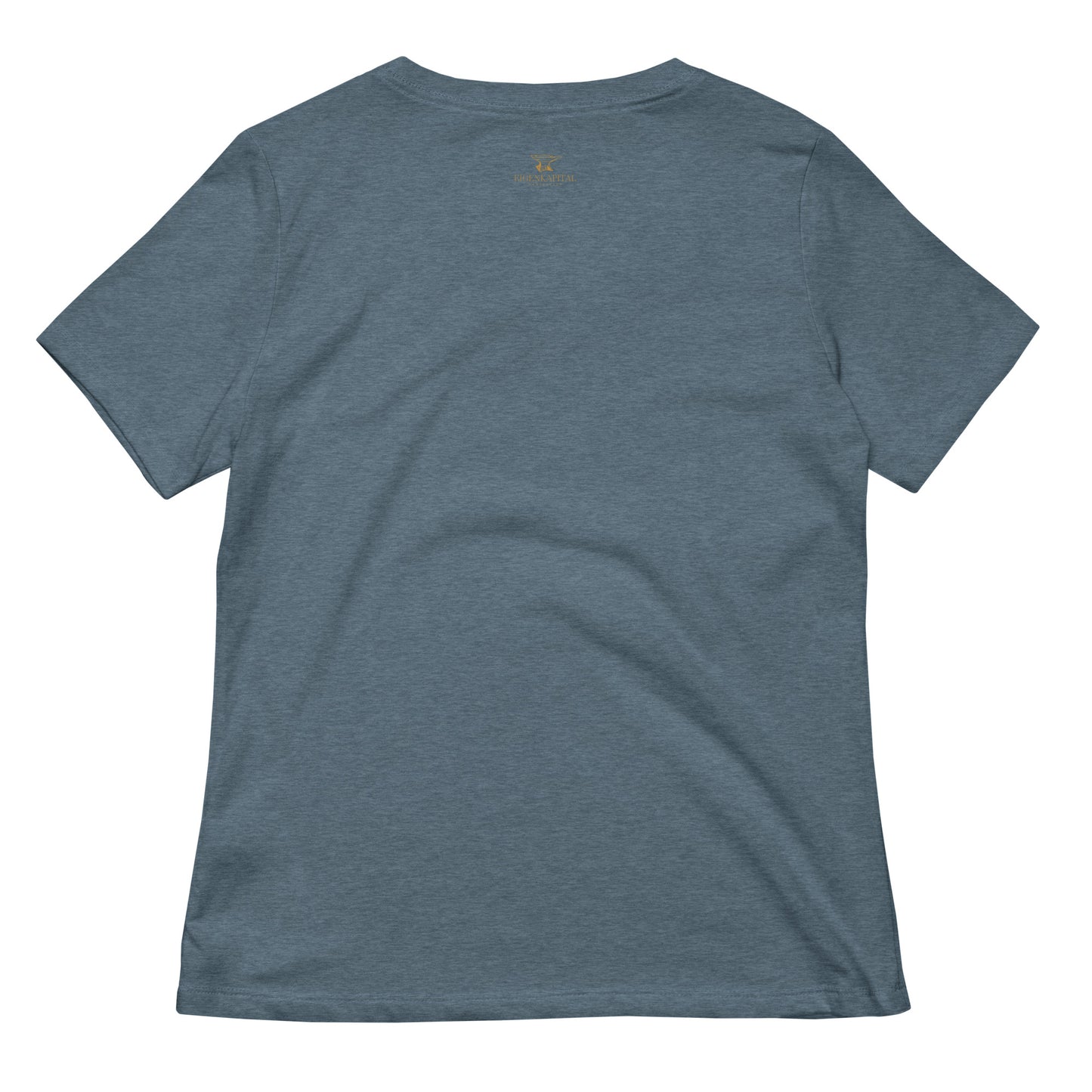 Lockeres Damen T-Shirt mit V-Ausschnitt für Eigenkapital Entwickler