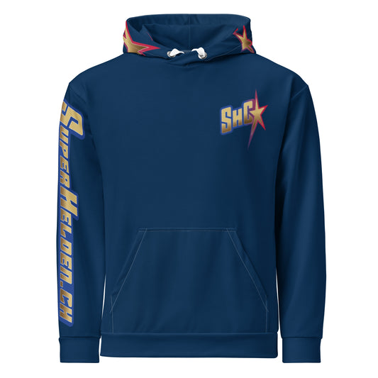 Unisex-Hoodie Blau