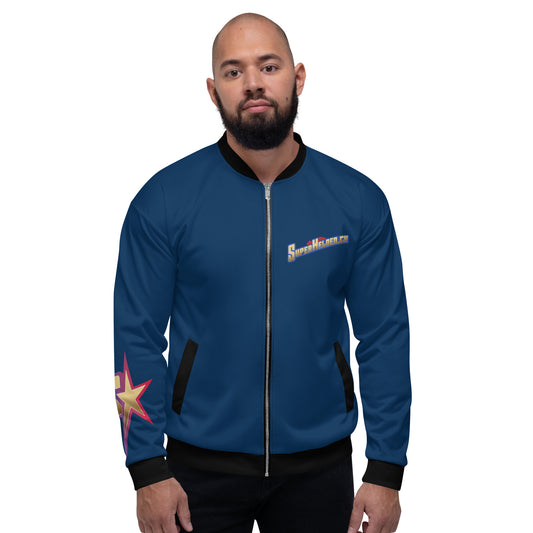 Unisex Bomberjacke Blau