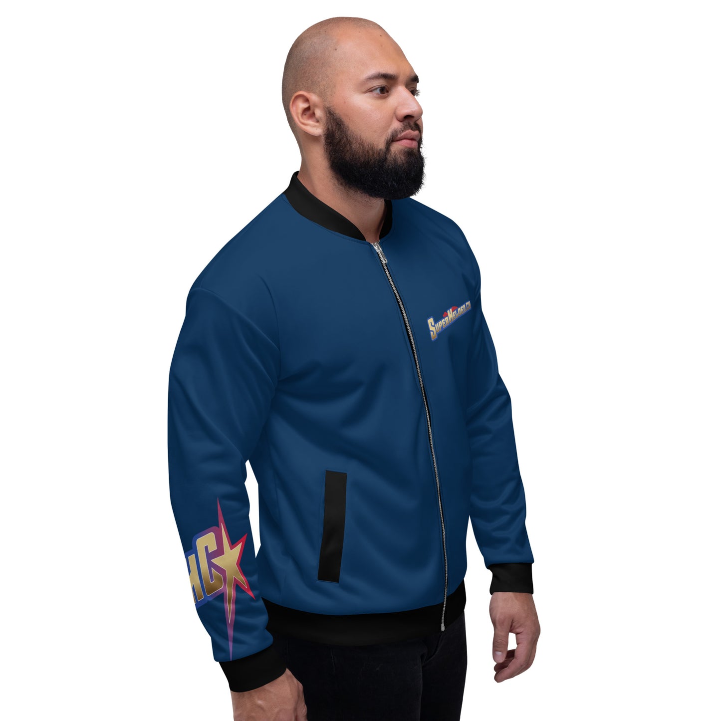 Unisex Bomberjacke Blau