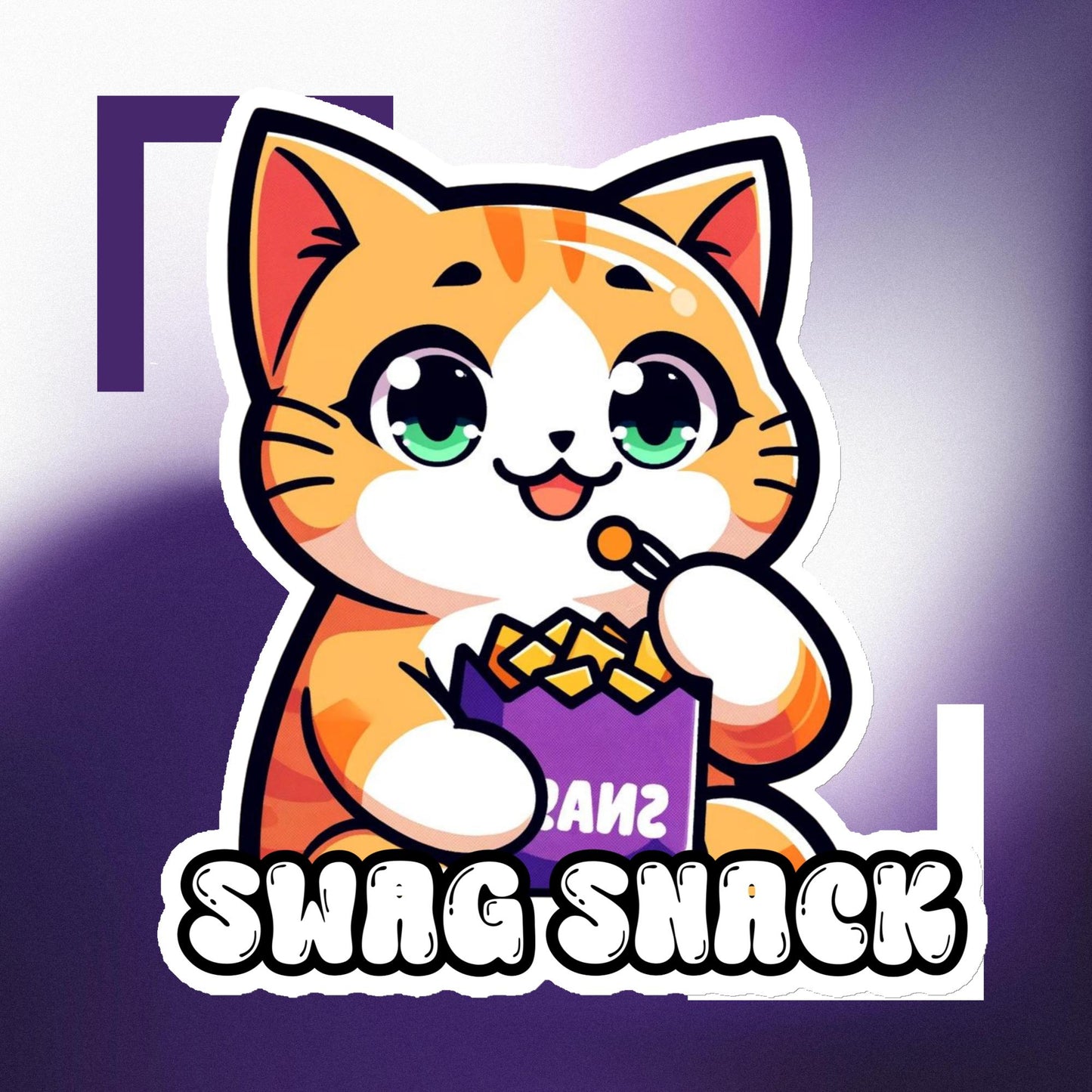 "Stilvoll und praktisch: Unser Magnet mit Swag Snack Logo"