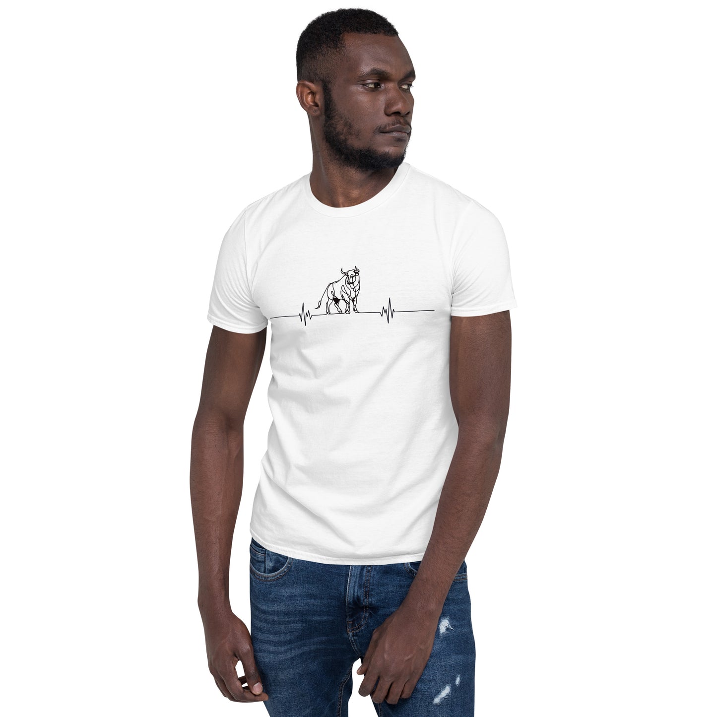 "Stilvoll und vielseitig: Unser kurzärmeliges Unisex-T-Shirt mit Sthier Logo - Perfekt für jeden Look und jede Gelegenheit!"