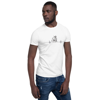 "Stilvoll und vielseitig: Unser kurzärmeliges Unisex-T-Shirt mit Sthier Logo - Perfekt für jeden Look und jede Gelegenheit!"