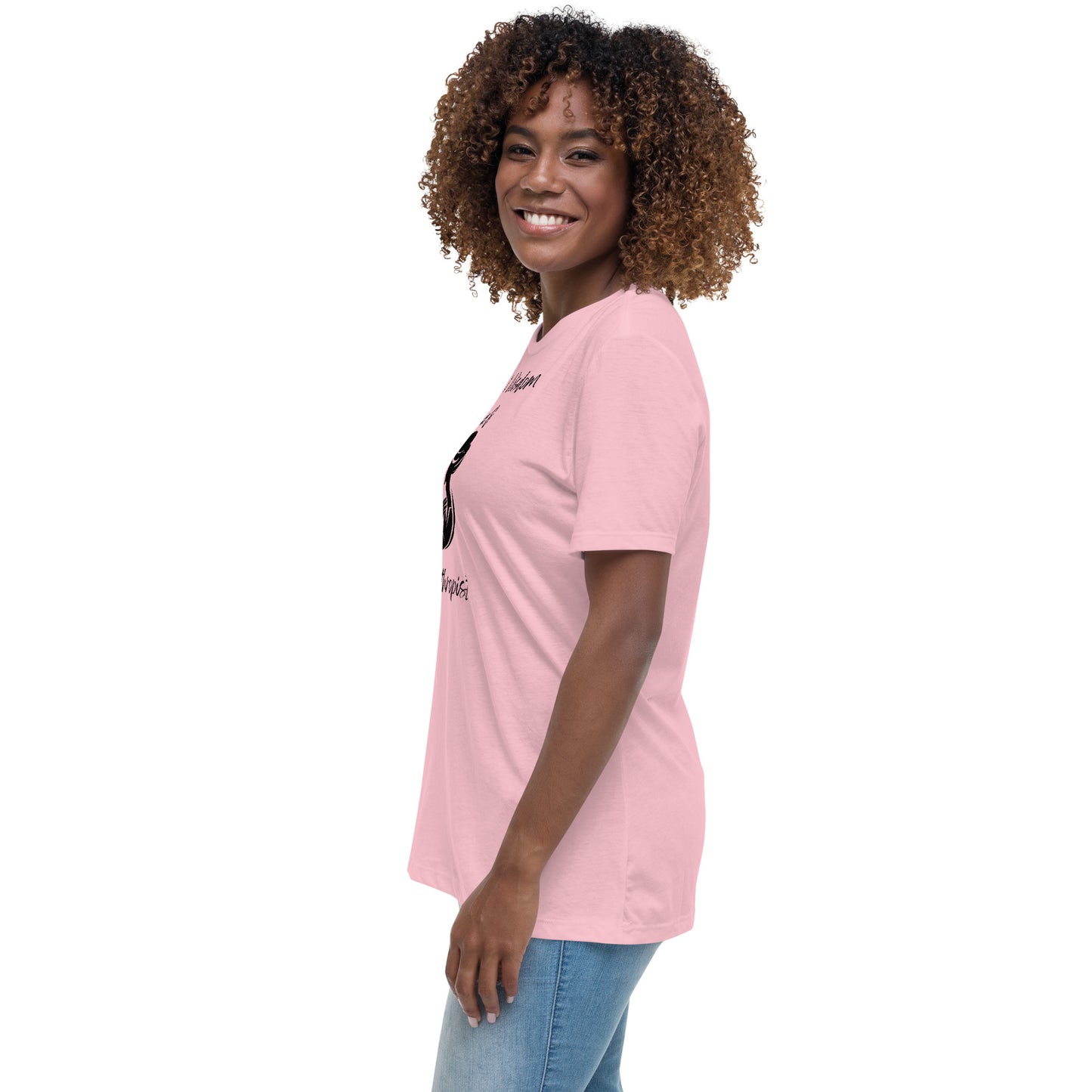 "Stilvoll und inspirierend: Damen T-Shirt mit Wealth & Wisdom Logo - Dein Fashion-Statement für Erfolg und Weisheit!"