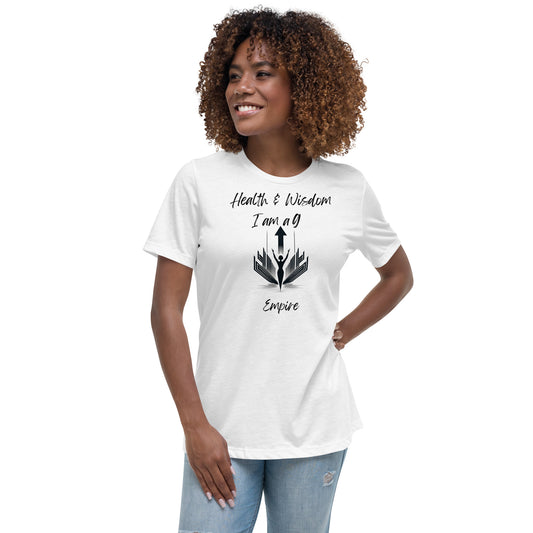 Lockeres Damen-T-Shirt "Stilvoll und inspirierend: Damen T-Shirt mit Wealth & Wisdom Logo - Dein Fashion-Statement für Erfolg und Weisheit!"