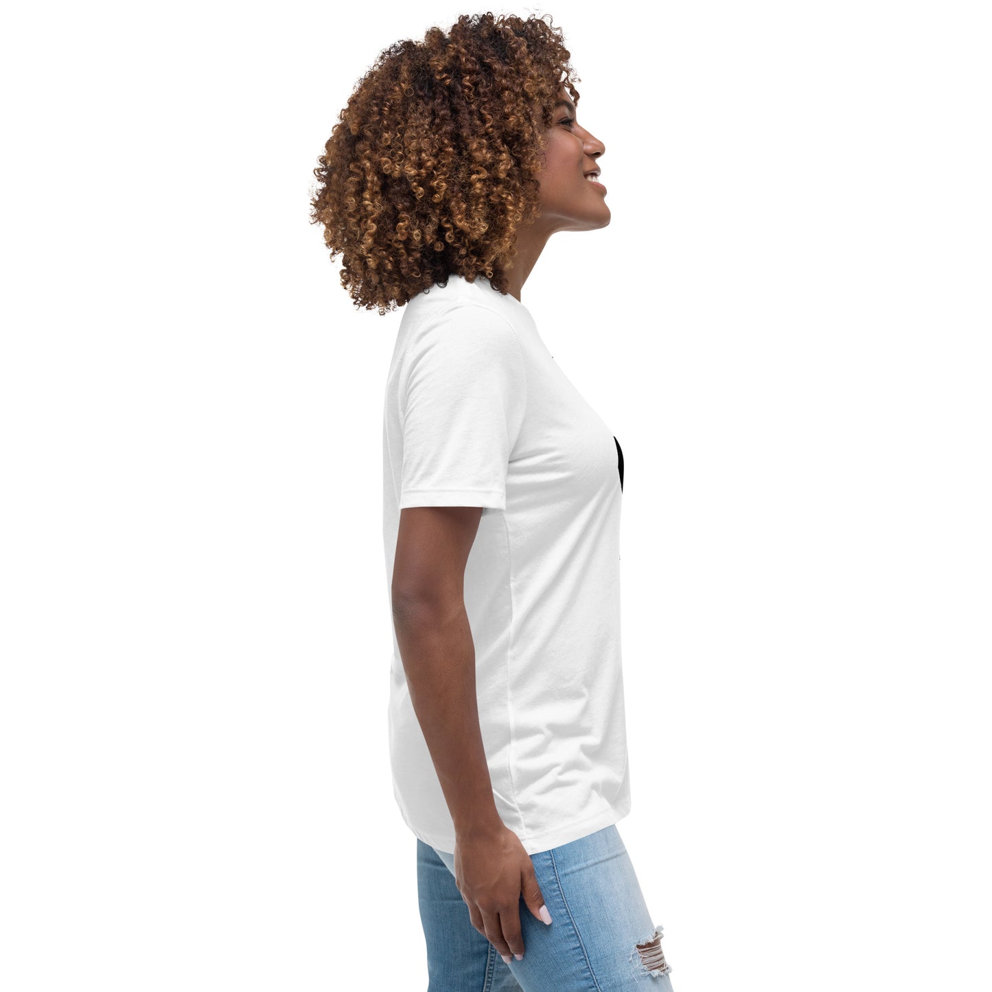 "Stilvoll und inspirierend: Lockeres Damen-T-Shirt mit Wealth & Wisdom Logo - Dein Fashion-Statement für Erfolg und Weisheit!"