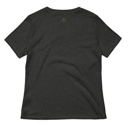 Lockeres Damen T-Shirt mit V-Ausschnitt für Eigenkapital Entwickler