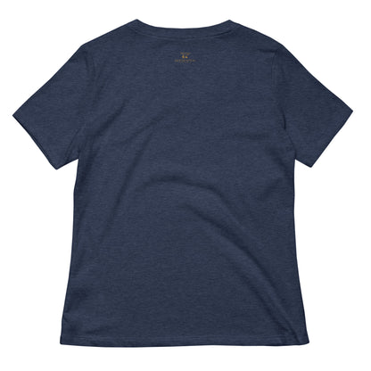 Lockeres Damen T-Shirt mit V-Ausschnitt für Eigenkapital Entwickler