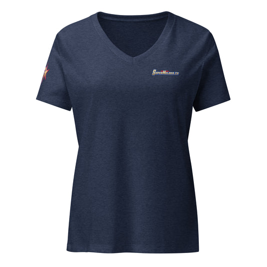 Trainer Damen T-Shirt mit V-Ausschnitt