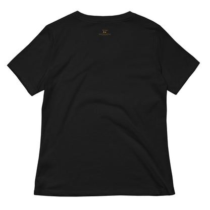 Lockeres Damen T-Shirt mit V-Ausschnitt für Eigenkapital Entwickler