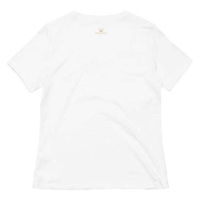 Lockeres Damen T-Shirt mit V-Ausschnitt für Eigenkapital Entwickler